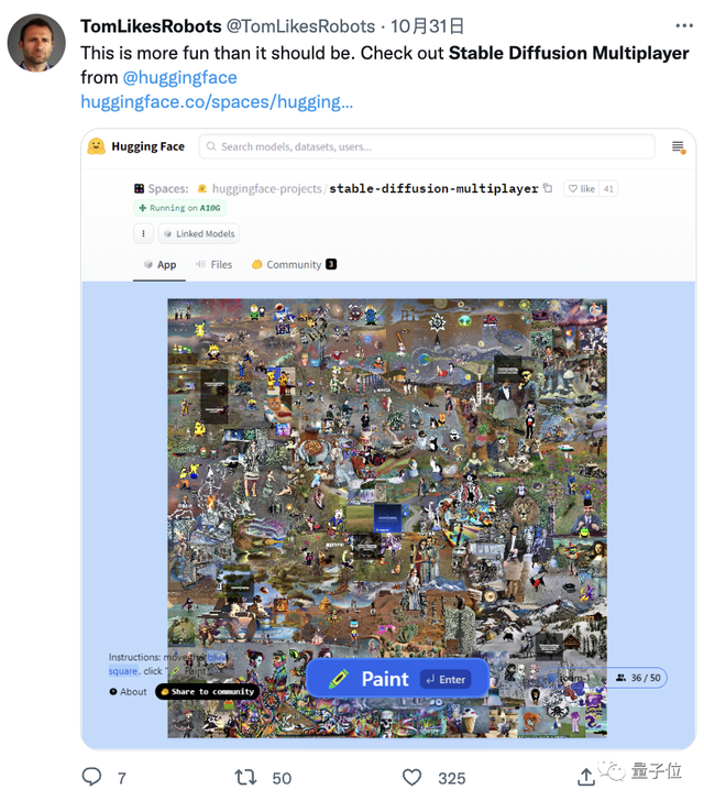 两千人用AI共创一幅画，Stable Diffusion多人在线游戏火了
