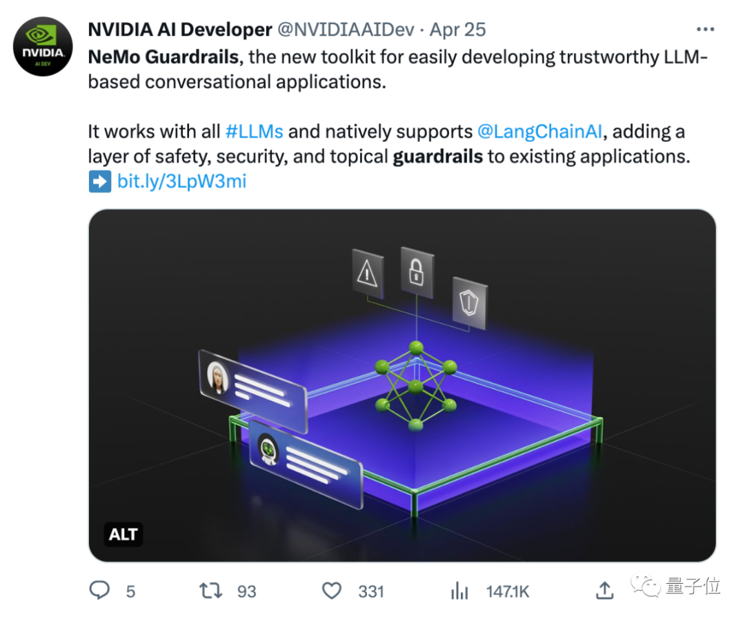 看不下去AI胡说八道，英伟达出手给大模型安了个“护栏” | 开源