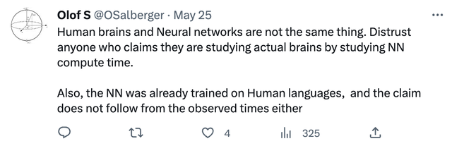 AI学语言与人脑极为相似！新研究证明：语言并非人类与生特有的能力，机器也能学丨Nature子刊