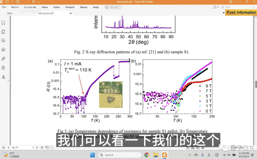 东南大学LK99零电阻观测成功！常压110K以下，团队：可能是存在超导的证据